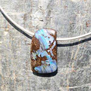 Pendentif Opale Boulder Rectangulaire