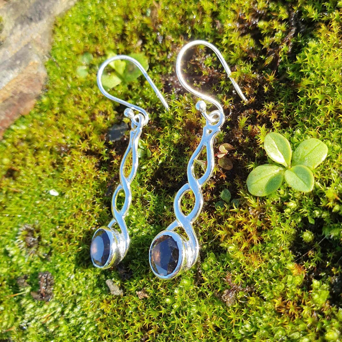 Lot De Boucles D'oreilles Quartz Et Cristal Couleur Rouille – Marque GNW, En Boîte Cadeau