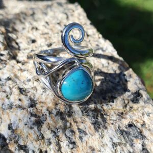 Turquoise, bague taille 58