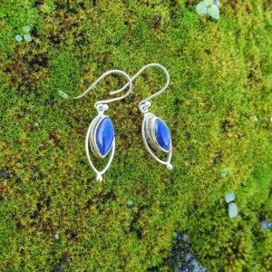 Boucles d’Oreilles en Lapis Lazuli