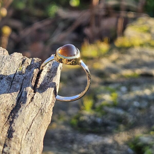 Bague en Grenat Hessonite, taille 54 - Image 3