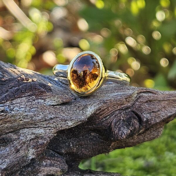 Bague en Grenat Hessonite, taille 54 - Image 2