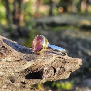 Bague en Tourmaline Rouge - Rubellite