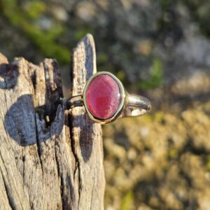 Bague en Tourmaline Rouge - Rubellite