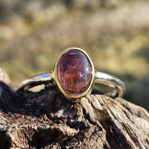 Bague en Tourmaline Rouge - Rubellite