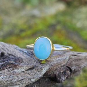 Bague en Larimar de la République Dominicaine