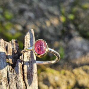 Bague en Tourmaline Rouge - Rubellite