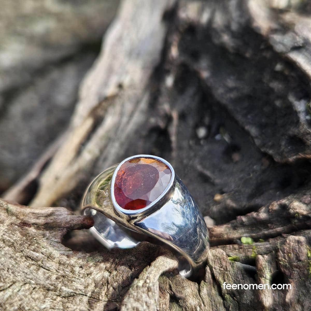 Chevalière Grenat – Hessonite Gaya – Taille 64 Chevalière Grenat - Hessonite Gaya - Taille 64 - Image 3