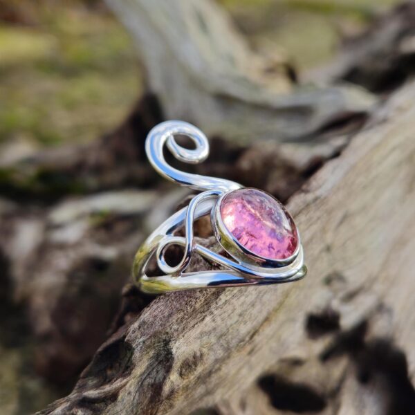 Bague Tourmaline Rose - Taille 60 - Image 4