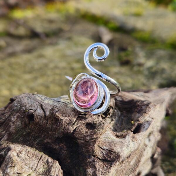 Bague Tourmaline Rose - Taille 60 - Image 2