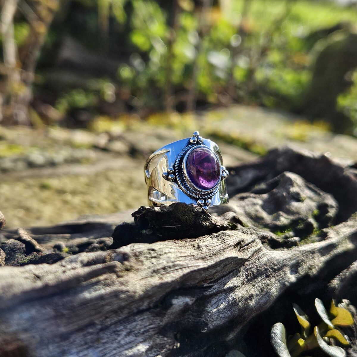 Bague Améthyste – Violet Intense – Taille 60 Bague Améthyste - Violet Intense - Taille 60 - Image 2